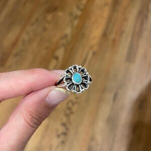 James Avery De Flores Turquoise Ring size 7